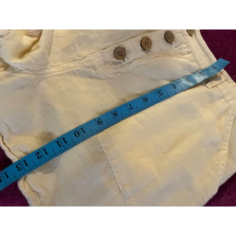 RIP CURL Walk Shorts Lightweight Linen Breezy Button XL VACATION TRAVEL BEACH